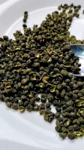 ฮวาเจีย เม็ดฮวาเจียว (สีเขียว) พริกหม่าล่า ฮวาเจียวเขียว พริกหอมสีเขียว ขนาด 500 กรัม