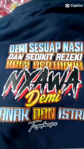 Kaos Distro Unik: Kaos Demi Sesuap Nasi & Kaos Pria Wanita Murah