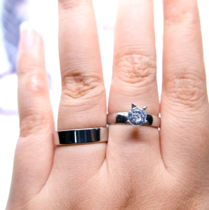 [GRATIS CETAK NAMA] Cincin Couple Titanium Anti Karat M02 | Cincin Pasangan | Cincin Hadiah | Cincin Lamaran | Cincin Tunangan | Aksesoris Pria Wanita
