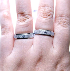 [GRATIS CETAK NAMA] Cincin Couple Titanium Anti Karat M05 | Cincin Pasangan | Cincin Hadiah | Cincin Lamaran | Cincin Tunangan | Aksesoris Pria Wanita