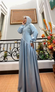 baju gamis terbaru untuk hari raya