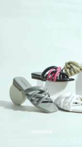 BELLEZA Dunkenstock ANNA Sandal Wanita Tinggi 3cm Selop Tidak Licin Sendal Beleza Wedges Slop Birken Pesta Kondangan Bellezza Kekinian Premium Terbaru Shoes Mall Official Store