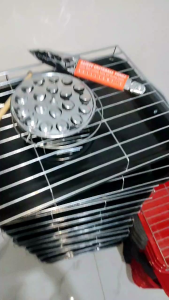 Panggangan sosis gril/Panggangan sosis kompor bonus Capitan kuas/Panggangan tanpa arang