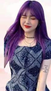 Thuốc nhuộm tóc màu Tím Violet - Cần tẩy / Nhuộm tóc tiện lợi tại nhà - Tặng kèm oxi trợ nhuộm