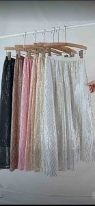 Elizabethgrosir1 Long Skirt Net Sequins Import Mewah Grosir 106 jaring mix payet premium EN 513