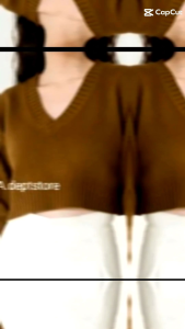 Crop Top Vneck Premium