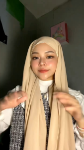 ABINA Moslemwear Pashmina Jilbab Khimar Bergo Hijab Kerudung Ceruty Babydoll 75x175