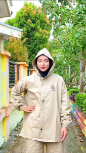 RAINCOAT DEWASA pria wanita jas hujan Ponco kelelawar PVC