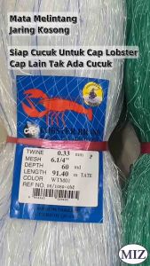 033 x 6 1/4" 6 1/2" 6 3/4" x 60MD x 91.4MTR Mata Melintang Fishing Net Jaring Tangsi Pukat Ikan Pukat Laut Jaring Kosong