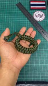 สร้อยข้อมือ ถักเชือก PARACORD 4มิล มีหลายสีให้เลือก เชือกอย่างดี แข็งแรง ทนทาน