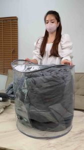 กระเป๋าใส่ที่นอนรุ่นวงกลม 3.5-6 ฟุต ถุงใส่ที่นอนปิคนิค เปิดกระเป๋าเพื่อนของ