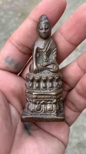 พระกริ่งปวเรศ วัดบวรนิเวศน์ พิมพ์ฐานสองชั้น พระเก่าสวยหายาก