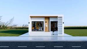 แบบออฟฟิศโมเดิร์นกล่อง 1 ชั้น