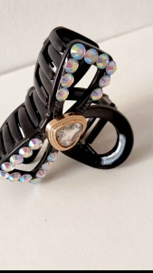 Sparkling Heart Hair Clamp: Stylish Design Hair Accessories