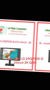 Màn Hình LG 24QP550-B.ATV (23.8inch/2K QHD/ IPS/ 75Hz/ 5ms/ Chân đế xoay) - Chính Hãng - Bảo hành 24 Tháng - Đã có VAT