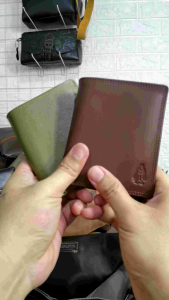 Dompet kulit Full Kulit  premium Green Organik