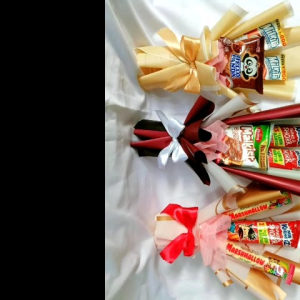 Buket snack / Snack Bouqet / Buket beng-beng share it /Paket Buket Mini Isi ( 5 buket)