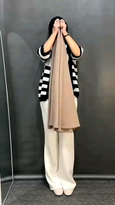 Audy Skirt - Rok Maxi Wanita Loose Rok Flare Scuba Tebal Korean Style Anti Kusut