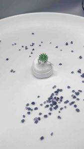 Floral Green Topaz Ring in 925 Sterling Silver ✨💚🌸