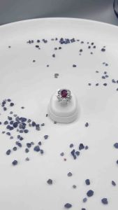 Oval Ruby Ring in 925 Sterling Silver ✨❤️