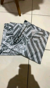 B.Qu KEMEJA HEM BATIK MOTIF SENO PAKAIAN BATIK KOREAN SOFT