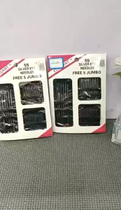 REJEKI 9393 - NEW Jarum Jahit Tangan set isi 55 berbagai ukuran praktis