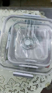 Sét 3 bộ hộp đựng thực phẩm vuông hokori có khay dáo nước nhựa cứng meka hàng Cao cấp việt nhật