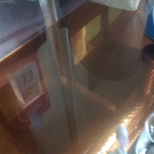 Kệ để bàn chả kem đánh răng. inox 304 kèm 1 ly thủy tinh