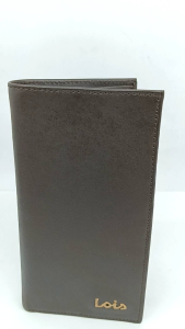 Dompet Kulit Dompet 2D Dompet Panjang Dompet Pria Original Lois LWBL187C Cokelat