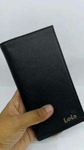Dompet Kulit Dompet 2D Dompet Panjang Dompet Pria Original Lois LWBL183A Hitam