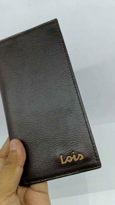 Dompet Kulit Dompet 2D Dompet Panjang Dompet Pria Original Lois LWBL183C Cokelat