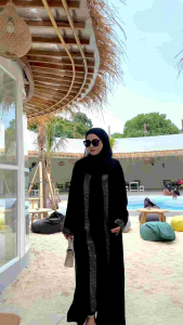Abaya Pesta Mata Mata Swarovski Premium Kode 544 by abaya kaza