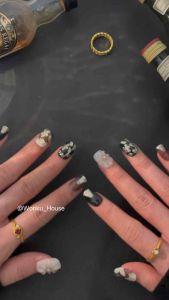 Pakai Kuku Handmade Penuh - Siri Bunga 2 - Dilengkapi dengan Kit Alat / 100% Handmade Wearable Nails - Flower Series 2 - Comes with Tool Kit