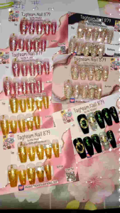 เล็บปลอม เล็บเจล สีเจลแท้ แถมกาว+ตะไบฟรี