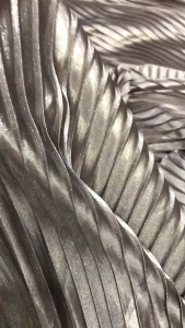 vải voan dập ly nhũ kim tuyến _( khổ 1m5) màu xám chì mềm rũ may đầm váy dạ hội áo kiểu vv