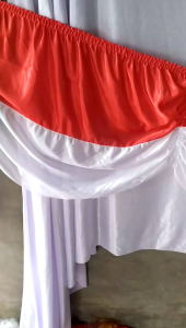 umbul umbul background karet merah putih 10 gelombang