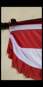 Umbul Umbul Background Abutai Panggung Merah Putih & Lidah 10 Gelombang