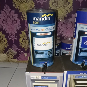 Celengan Atm Besar Jumbo  Dengan kunci Beli 1 Gratis 1 Celengan ATM Bri Dengan gembok