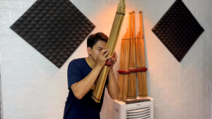 แคน8คีย์ Am ลิ้นเงิน เต้าไม้ลัก