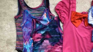 HTP Kids Girls Ribbon One Piece Swimwear | Girls Two Piece Swimwear