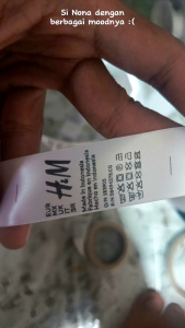 Label Baju / Label Hijab / Label Woven Damask Substitusi