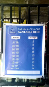 Tarpaulin Gcash Signages Size18x24inch high quality print glossy matibay gcashtarpulin wall decor gate decor