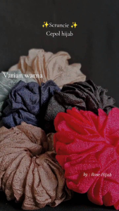 Scrunchie Cepol Hijab Karet Anti Pusing
