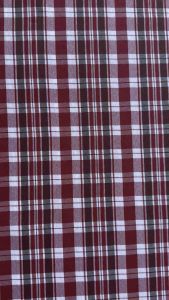 [Namay] Checkered Fabric Cloth Tela (60” width Color: Redwine/Maroon) sold per yard