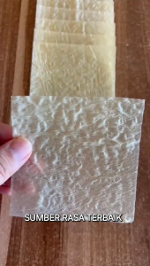 Kulit Tahu Tawar Putih UK 12x12 Halal | Isi 50Pcs Cocok Untuk DimsumLumpia Kulit TahuGohyong