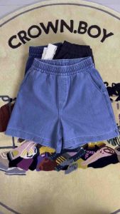 กางเกงขาสั้นผู้หญิง ผ้าเดนิม ลำลอง ธรรมดา กางเกงขาสั้นผู้หญิง ผ้าเดนิม ลำลอง ธรรมดา