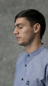 Baju Koko Simple Laki-laki & Kurta Pakistan Formal Casual Lengan Panjang Koko Salman Grey