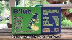 บลู น้ำวิตามิน กลิ่นผลไม้ ทุกรสชาติ ขนาด 500 มล. ยกลัง 24 ขวด