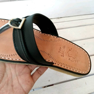 Sandal terumpah kulit pria/sandal jepit tradisional terumpah/sandal jepit terumpah karet TOP