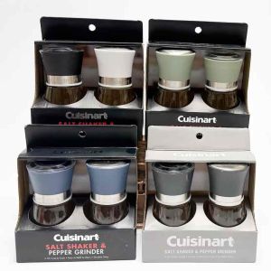 Cuisinart 6oz Salt Shaker And Pepper Grinder Set Black and White Blue or Green